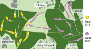 Discgolfbana i Erikslund